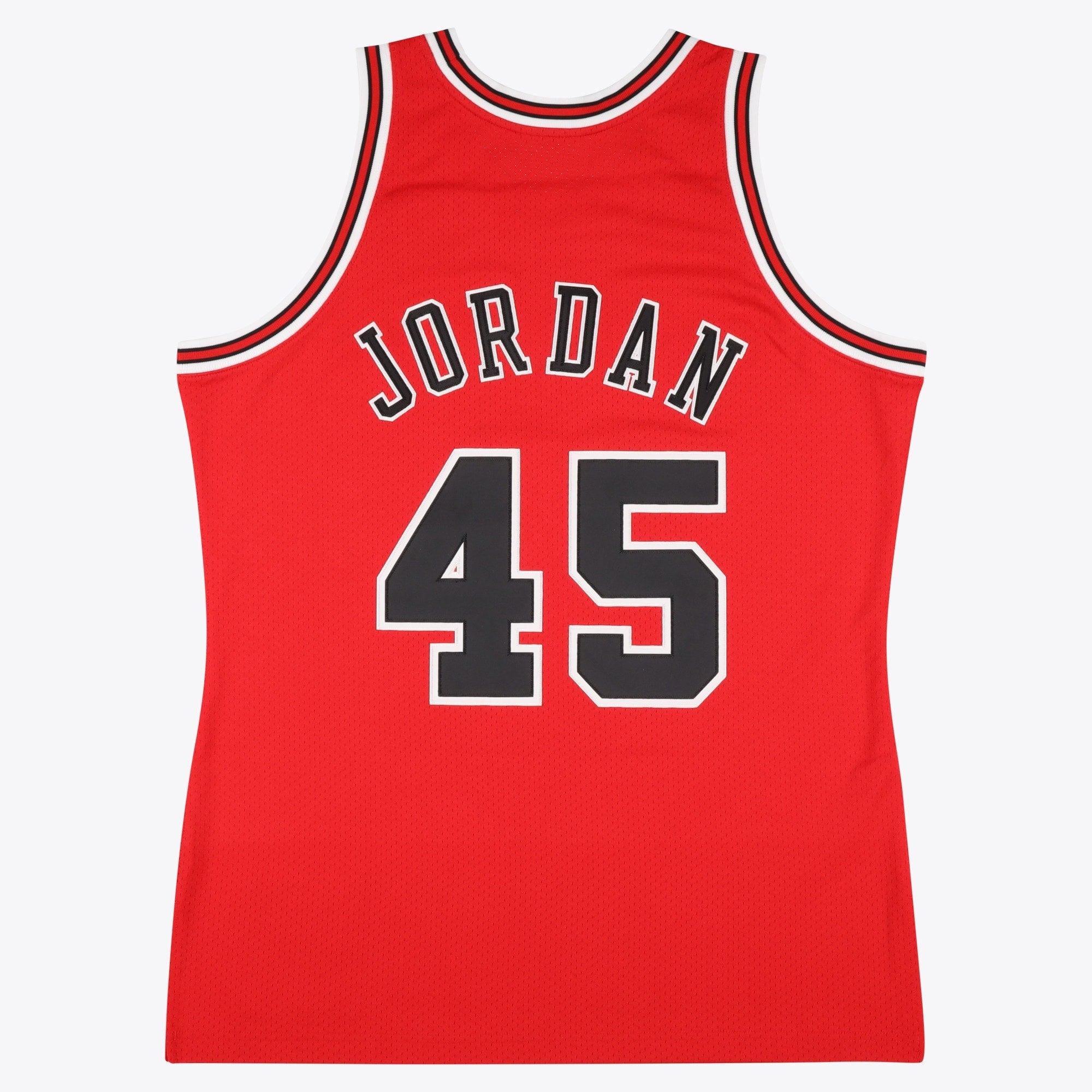 Chicago Bulls Michael Jordan 1994-95 Road 45 Authentic Jersey By Mitchell & Ness - Red -