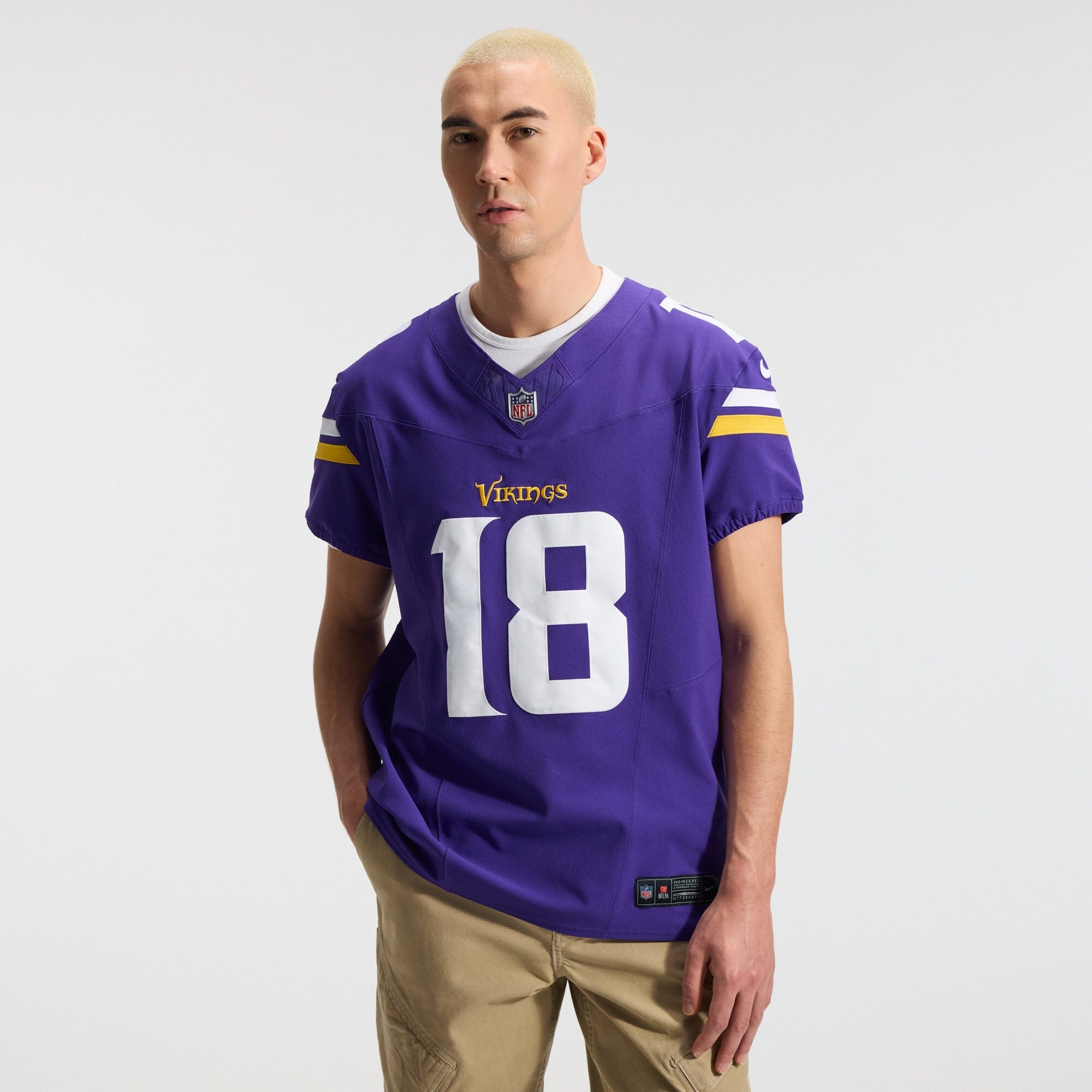 Minnesota Vikings Justin Jefferson Nike Purple Team Vapor F.U.S.E. Elite Jersey