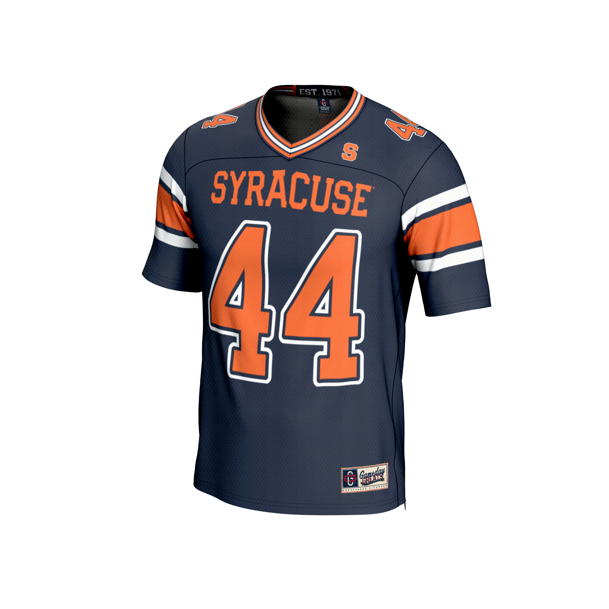 GameDay Greats Navy #44 Syracuse Orange Lightweight Collegiate Football Fashion Jersey