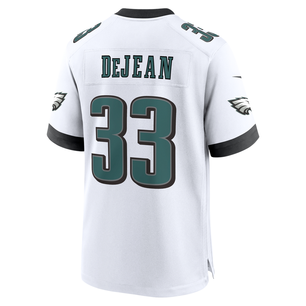 Philadelphia Eagles Cooper DeJean Nike White Game Jersey