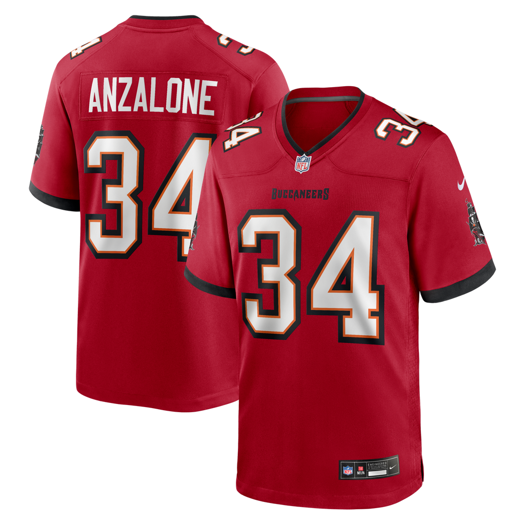 Tampa Bay Buccaneers Alex Anzalone Nike Red Team Game Jersey
