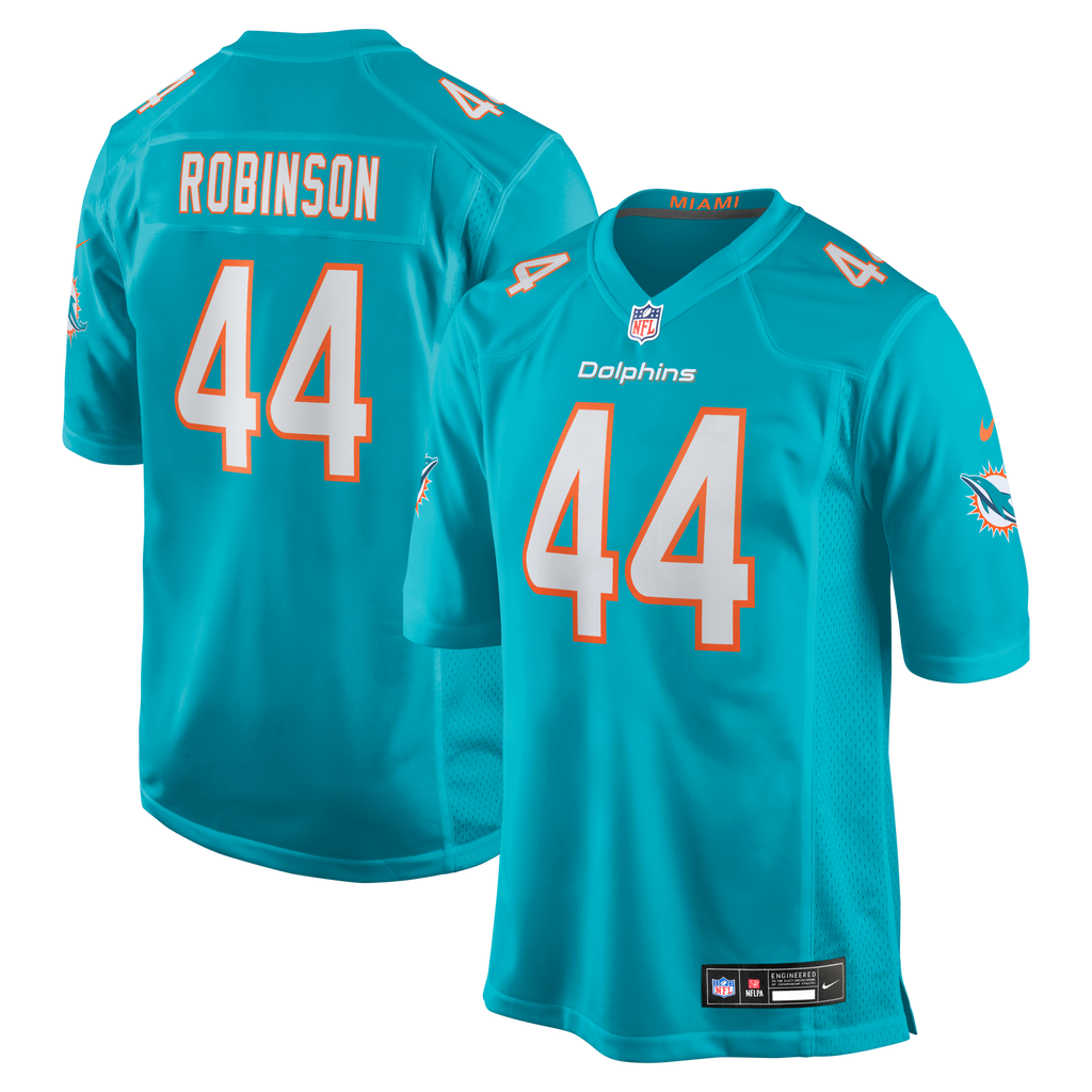 Miami Dolphins Chop Robinson Nike Aqua Player Game Jersey