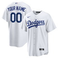 Los Angeles Dodgers Nike White Home Replica Custom Jersey