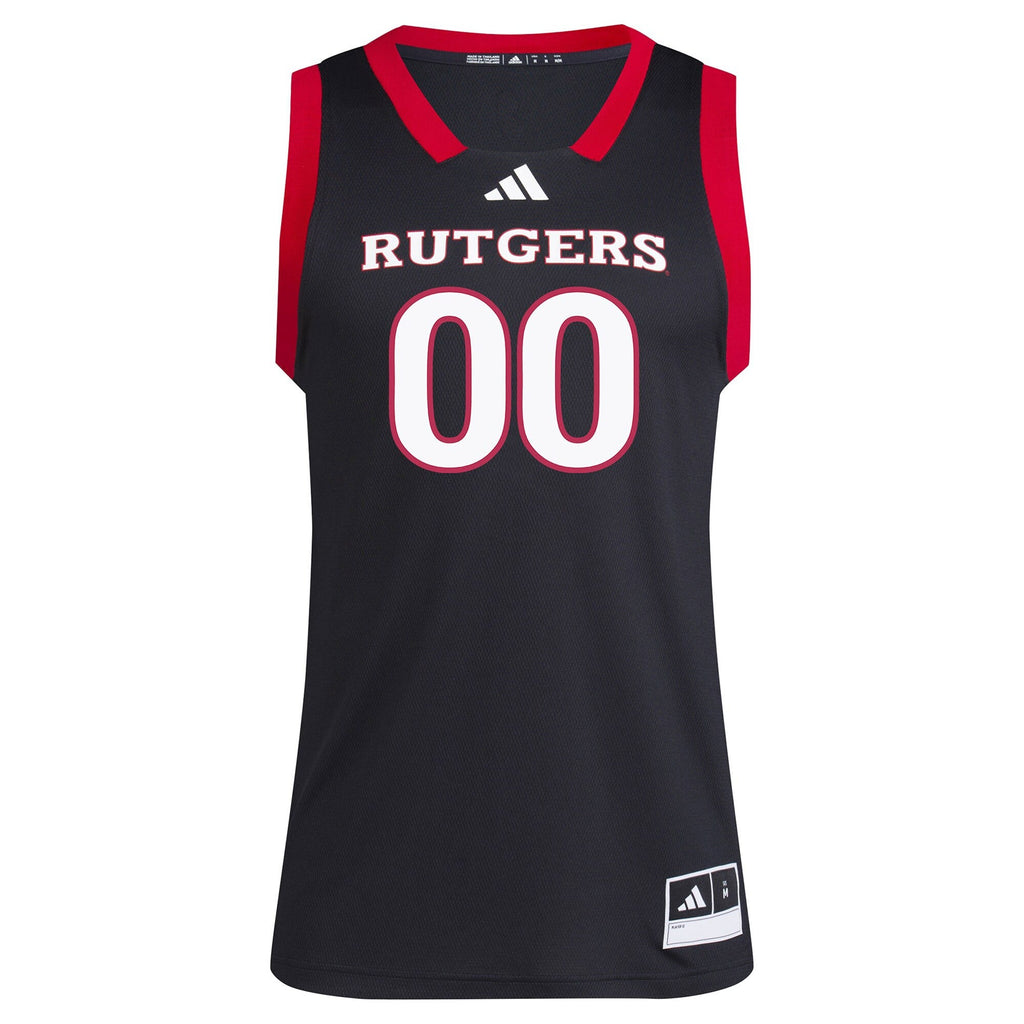 adidas #1 Black Rutgers Scarlet Knights Replica Swingman Jersey