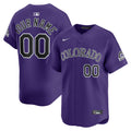 Colorado Rockies Nike Purple Alternate Limited Custom Jersey