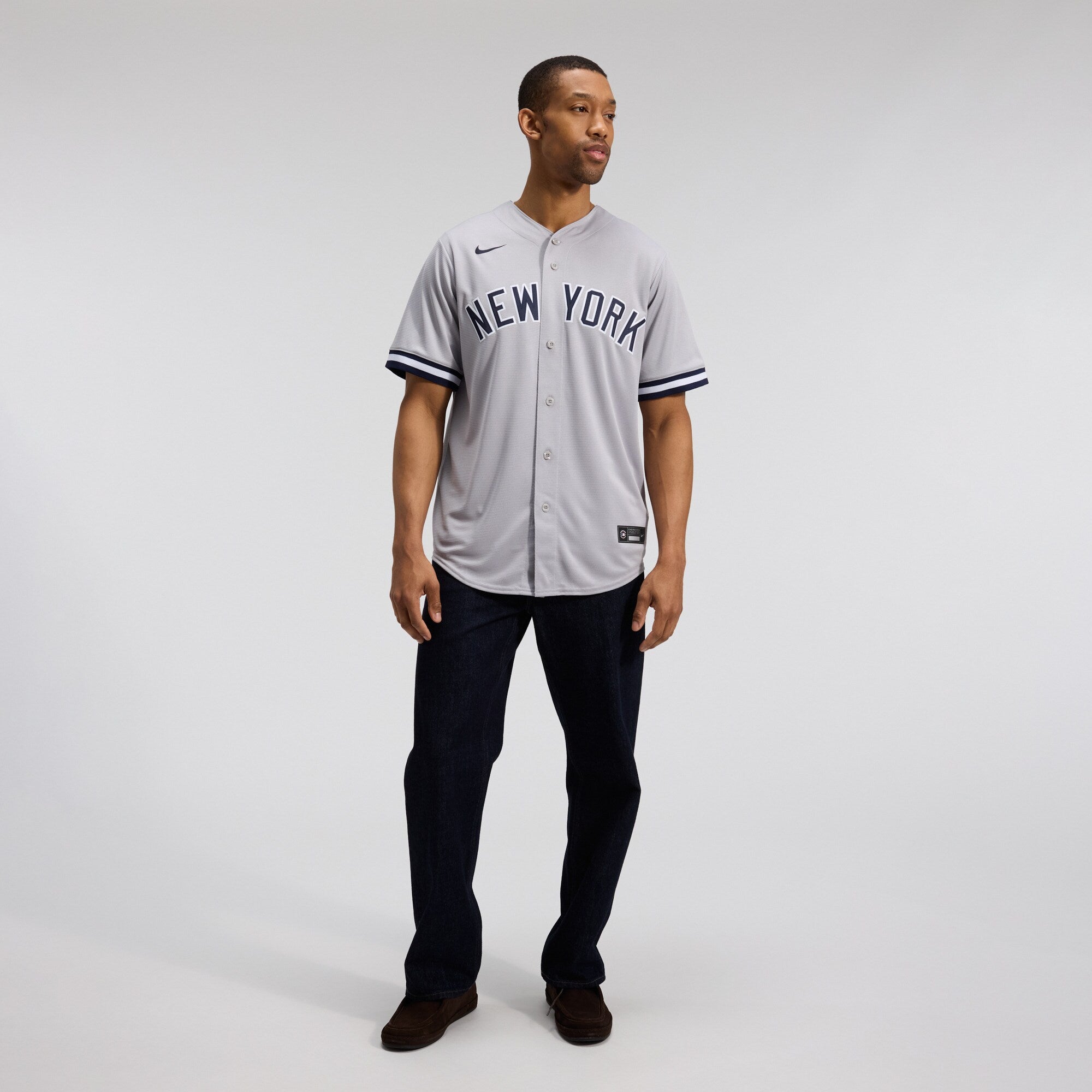 New York Yankees Anthony Volpe Nike Gray Road Replica Jersey