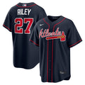 Atlanta Braves Austin Riley Nike Navy Alternate Replica Jersey