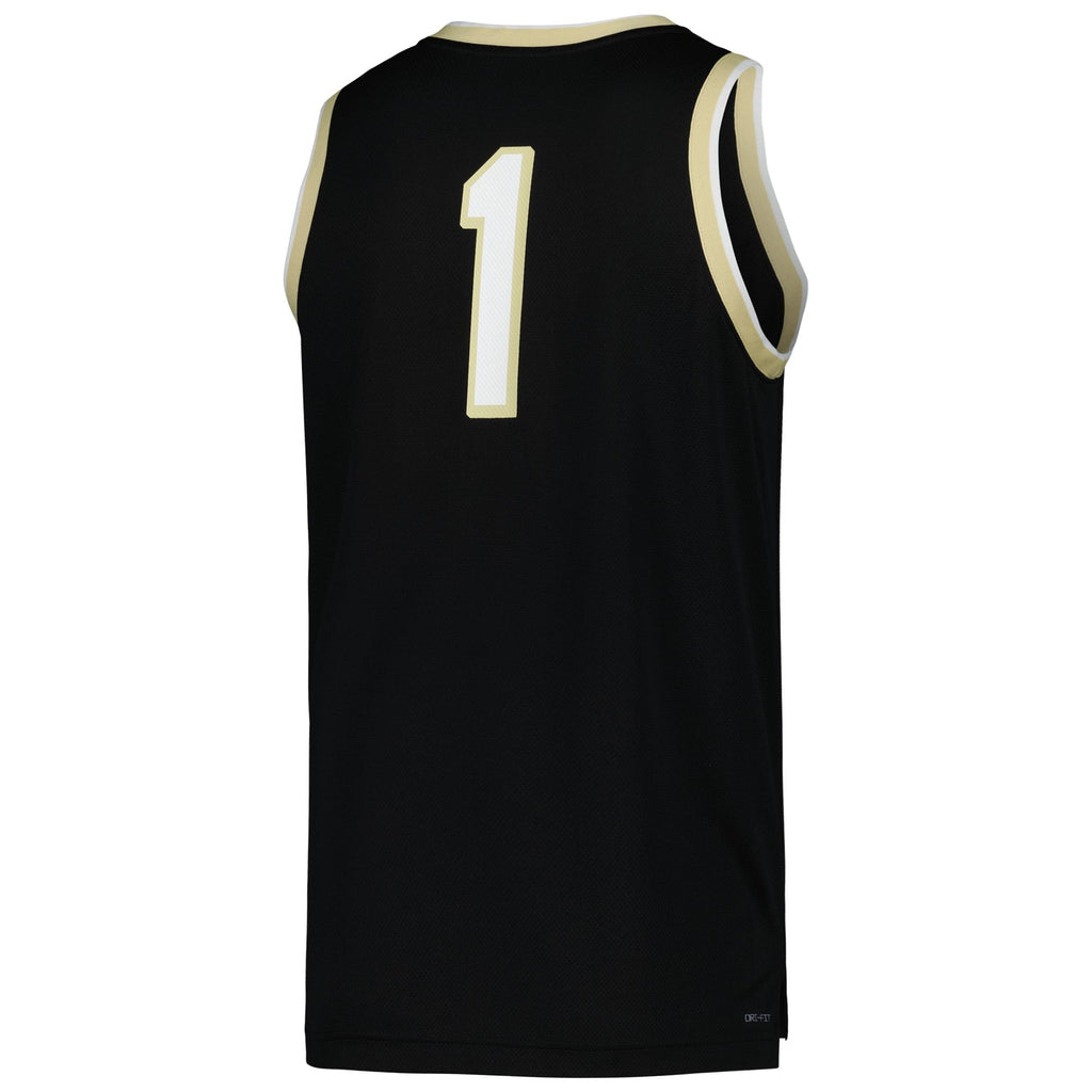 Nike Black Wake Forest Demon Deacons Replica Basketball Jersey