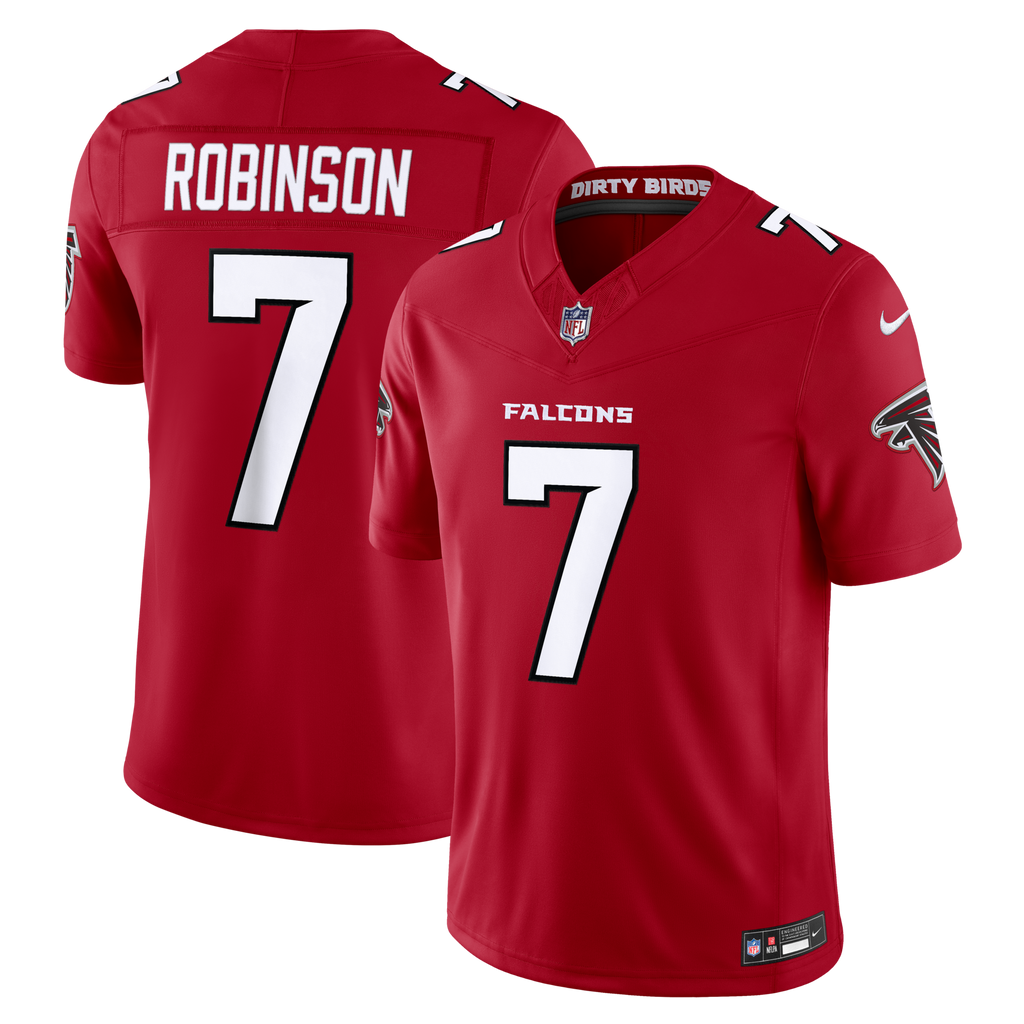 Atlanta Falcons Bijan Robinson Nike Red Team Vapor F.U.S.E. Stitched Limited Jersey