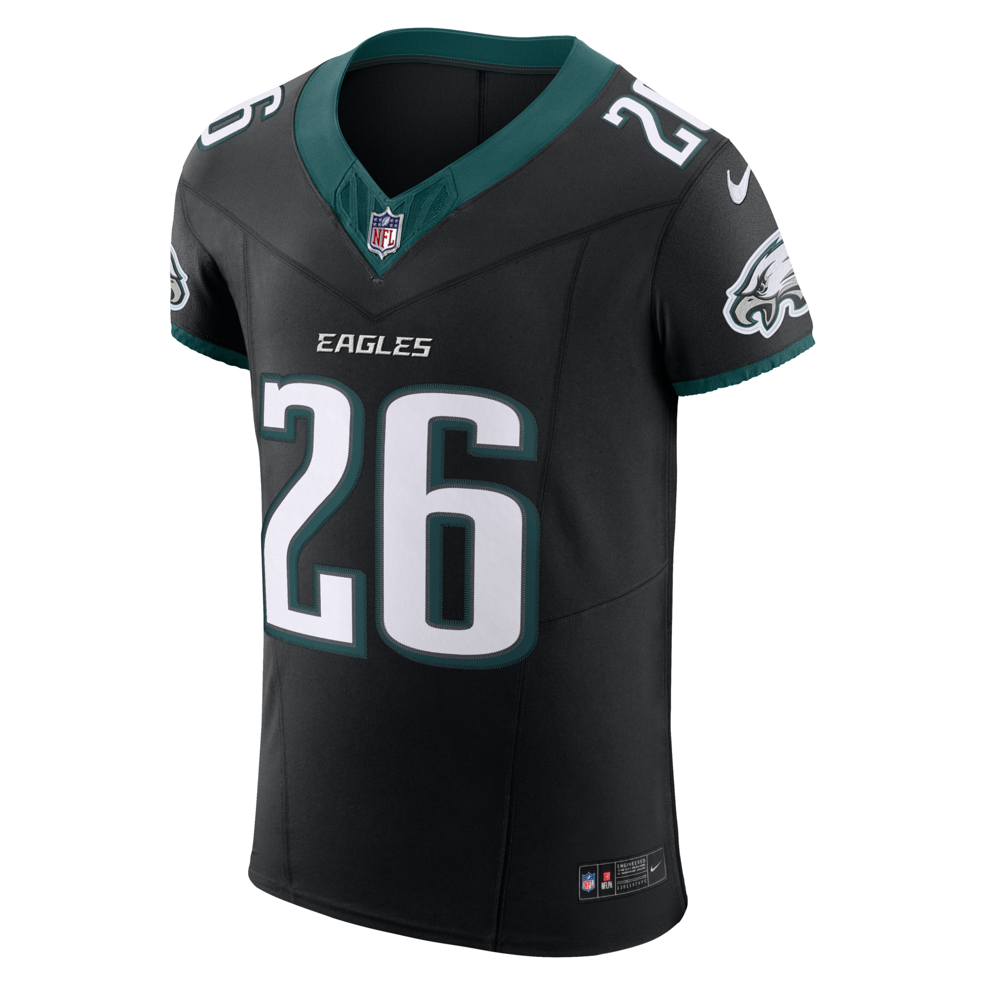 Philadelphia Eagles Saquon Barkley Nike Black Alternate Vapor F.U.S.E. Elite Jersey