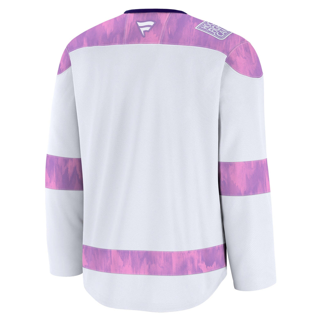 Nashville Predators Fanatics White 2024 Hockey Fights Cancer Practice Jersey