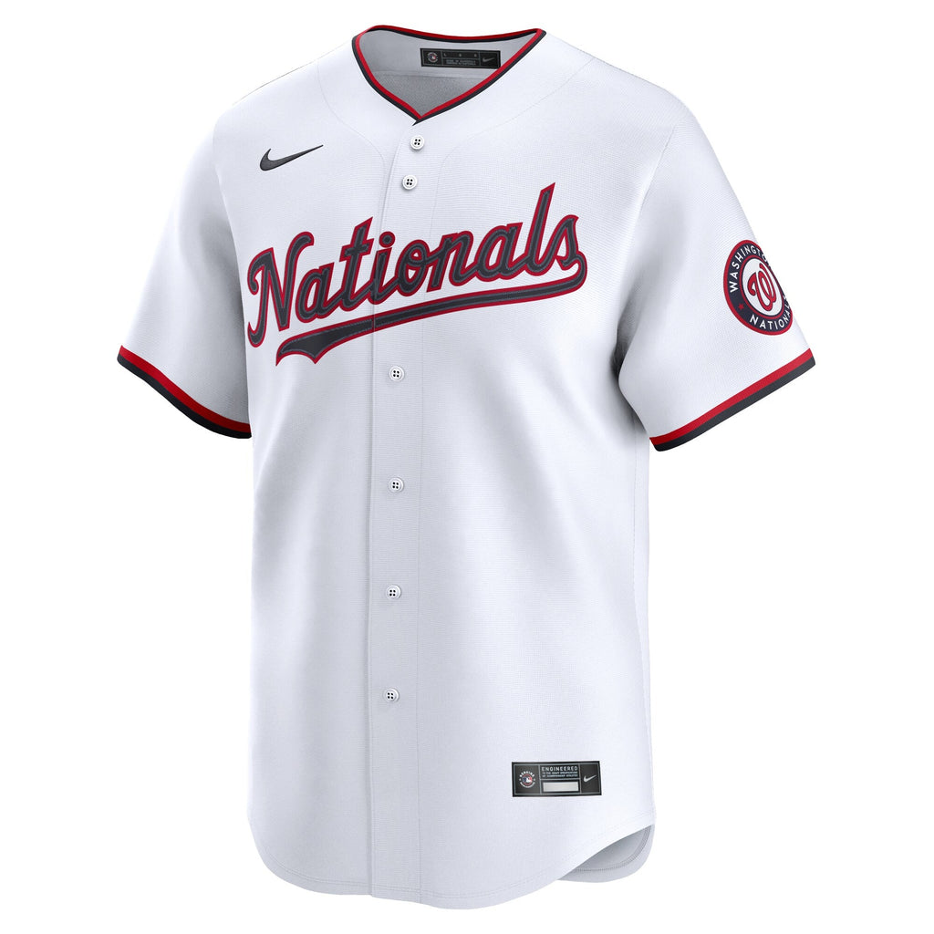 Washington Nationals James Wood Nike White Home Limited Jersey