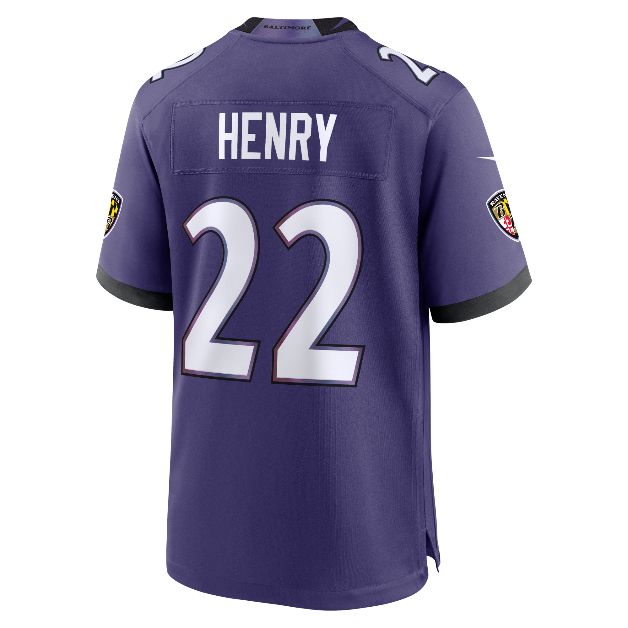 Baltimore Ravens Derrick Henry Nike Purple Team Game Jersey