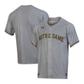 Under Armour Gray Notre Dame Fighting Irish Replica Baseball Jersey