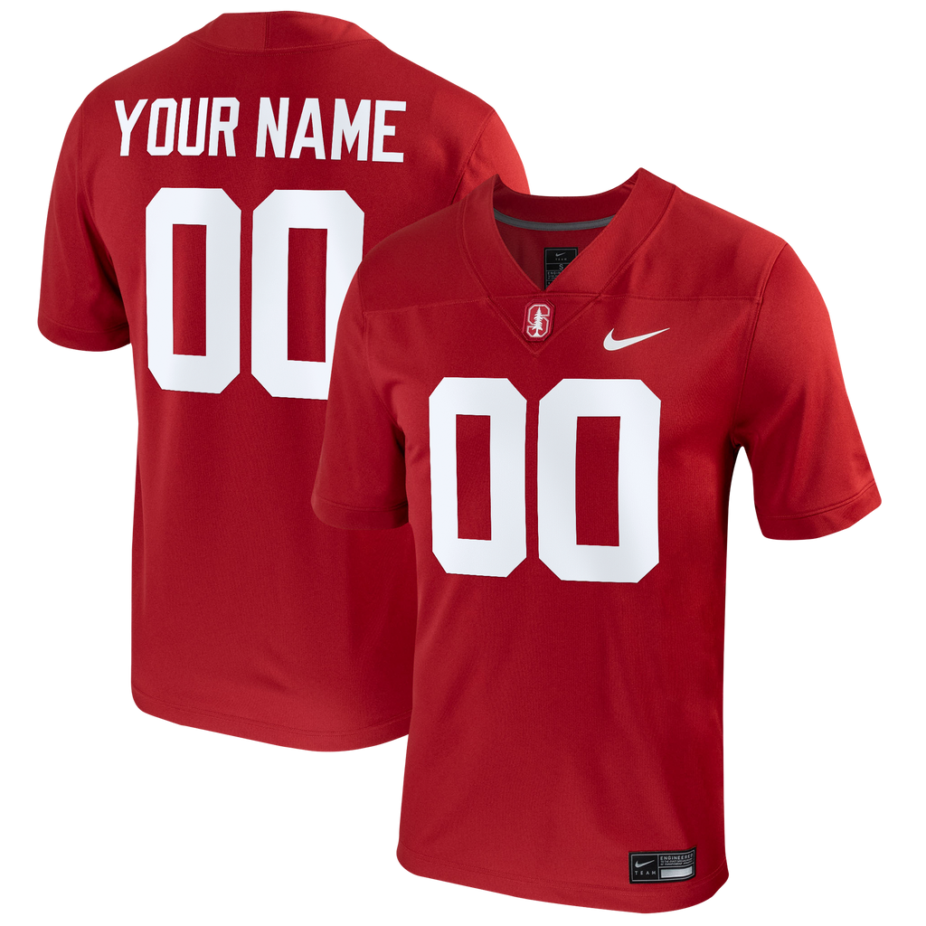 Nike Cardinal Stanford Cardinal Football Custom Game Jersey