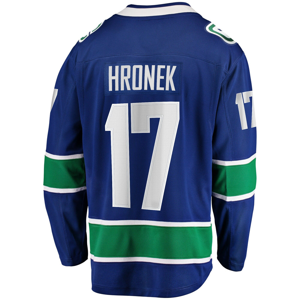 Vancouver Canucks Filip Hronek Fanatics Blue Home Breakaway Jersey