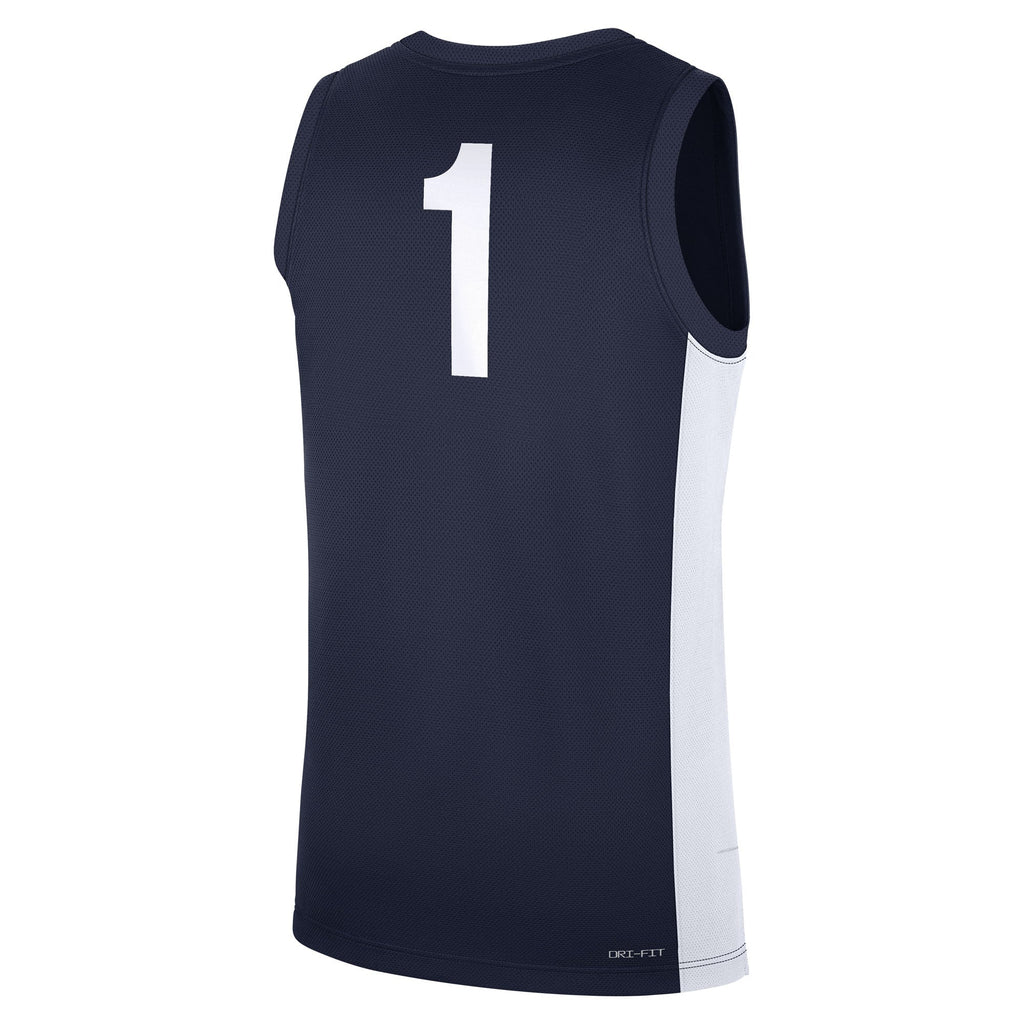 Nike #1 Navy Penn State Nittany Lions Road Replica Jersey