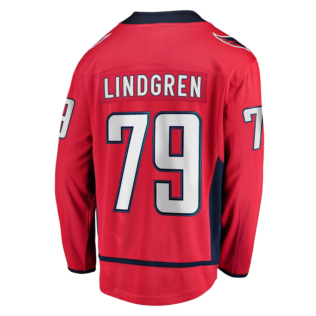 Washington Capitals Charlie Lindgren Fanatics Red Home Breakaway Player Jersey