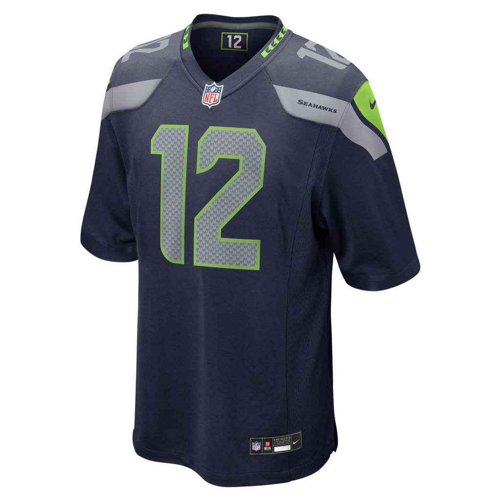 Seattle Seahawks 12s Nike College Navy Team Game Jersey