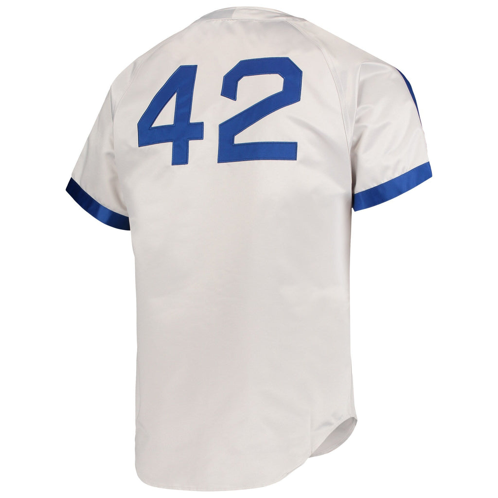 Brooklyn Dodgers Jackie Robinson Mitchell & Ness Gray Cooperstown Collection Authentic Jersey