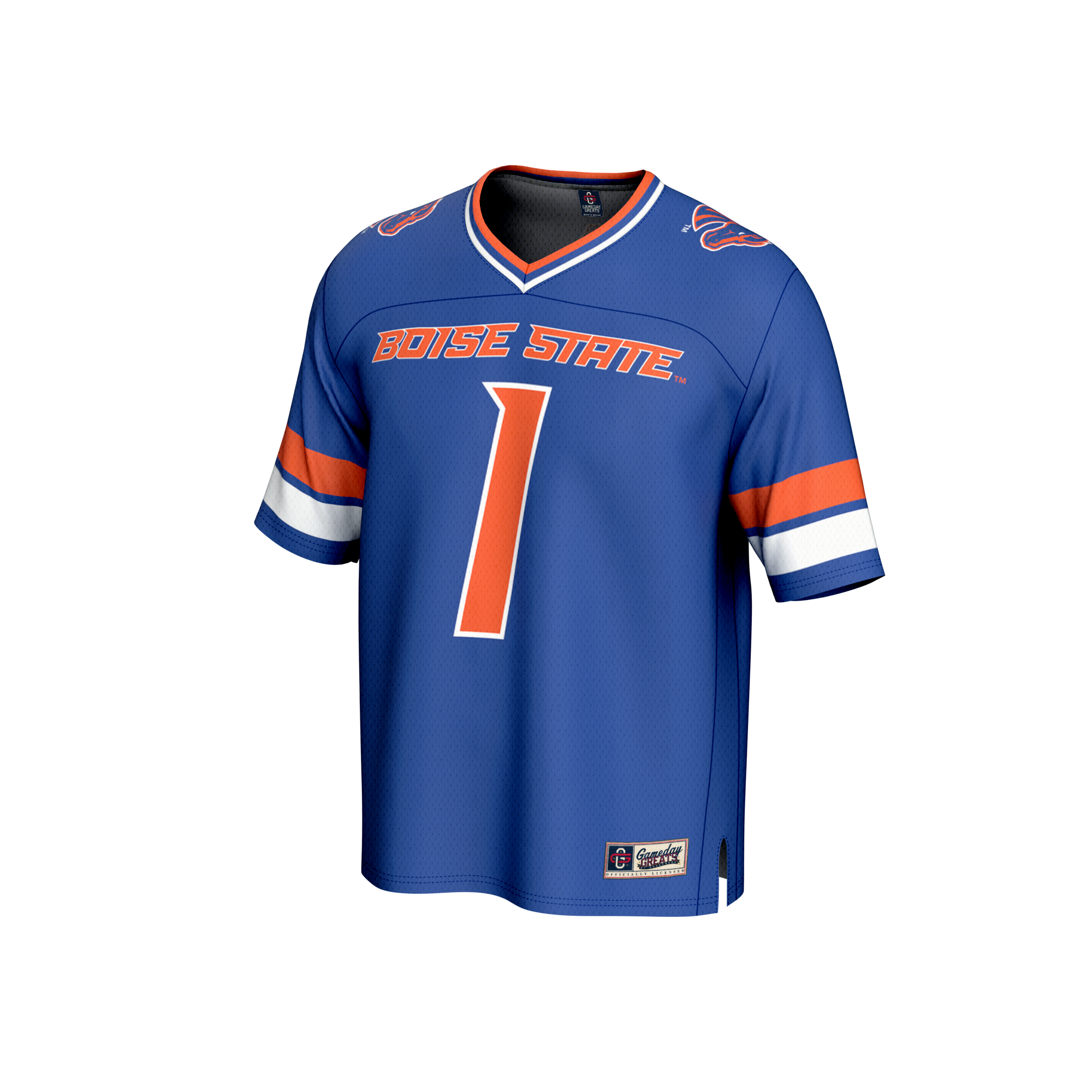 GameDay Greats Royal Boise State Broncos Collegiate Football Lightweight Fashion Jersey