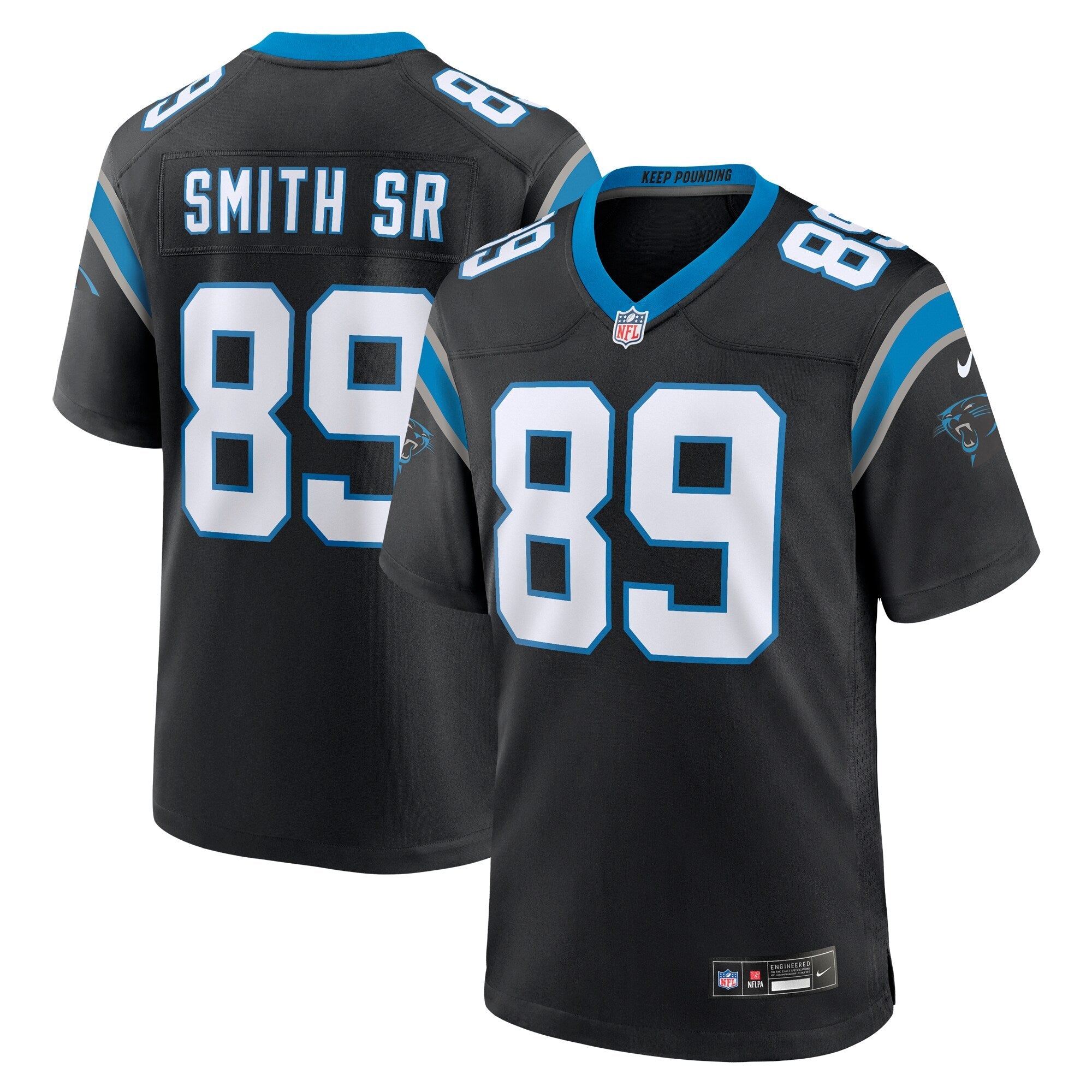 Carolina Panthers Steve Smith Sr. Nike Black Retired Player Game Jersey