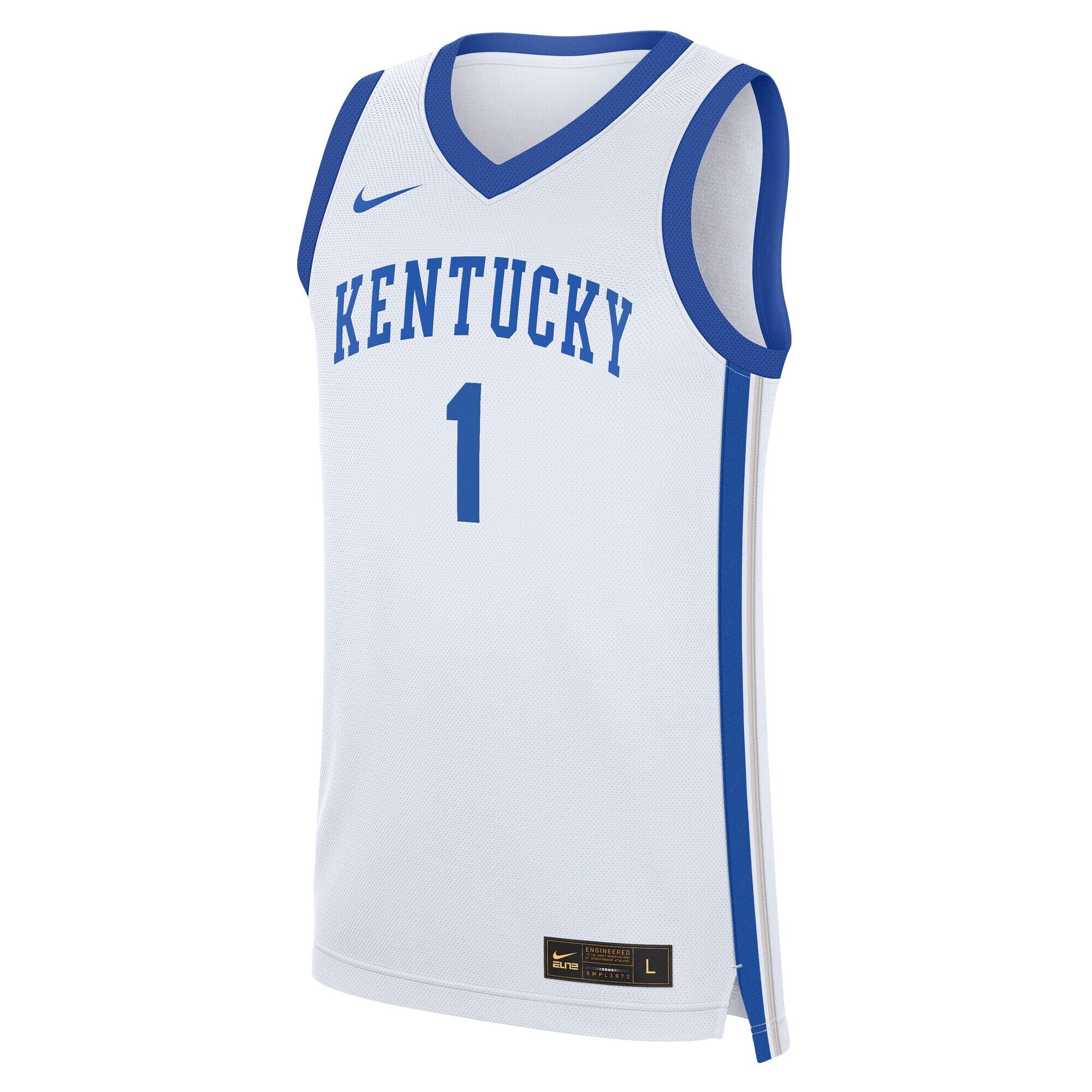Nike Devin Booker White Kentucky Wildcats Performance Replica Basketball Jersey