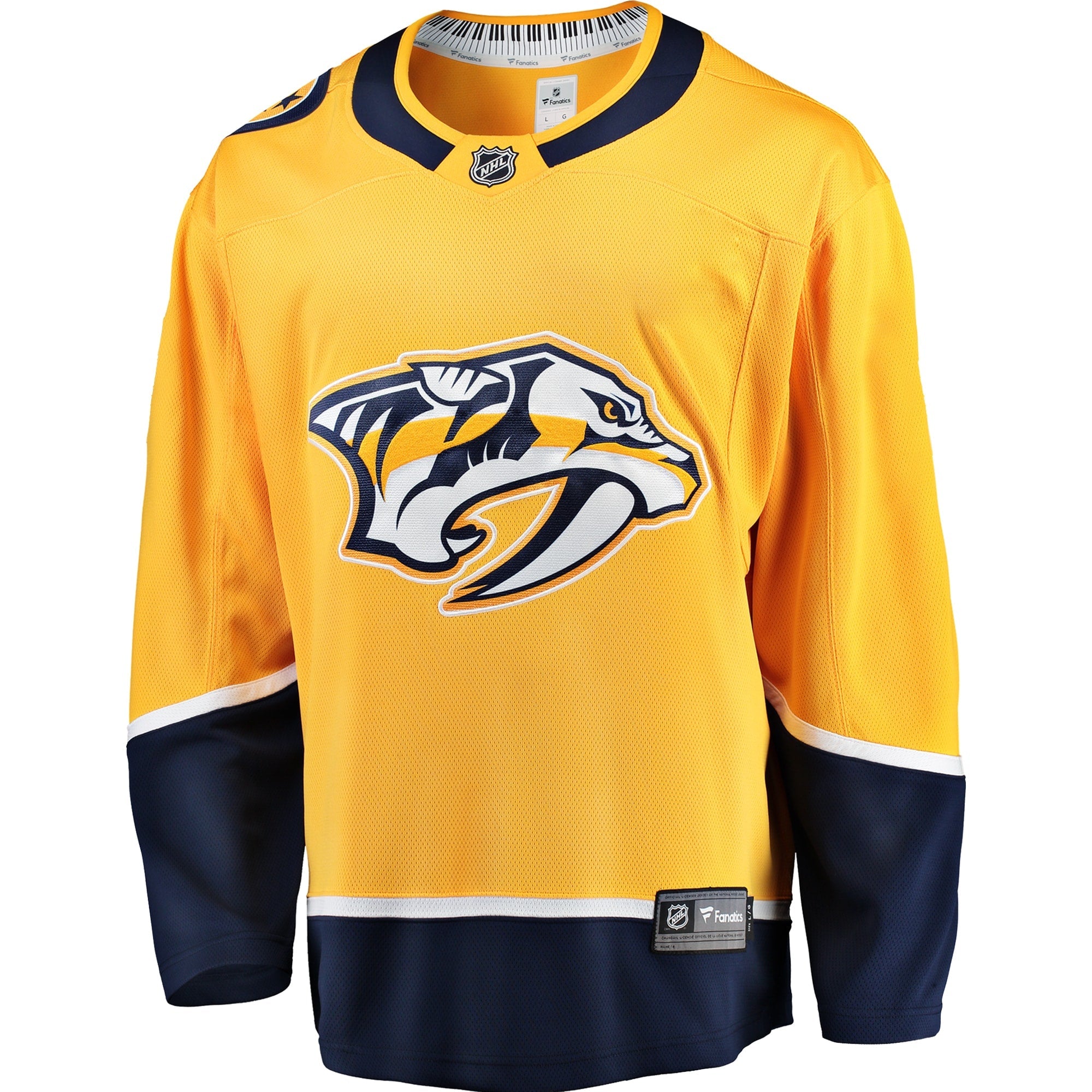 Nashville Predators Fanatics Gold Breakaway Home Jersey