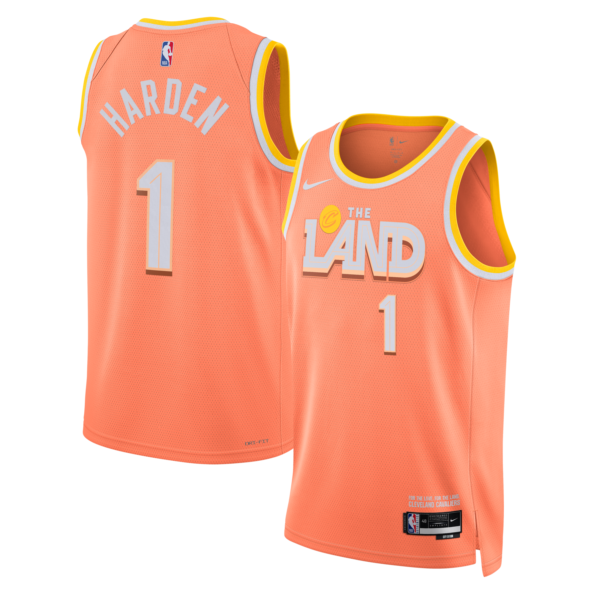Nike Cleveland Cavaliers 2025/26 City Edition Swingman Jersey - Custom - - James Harden