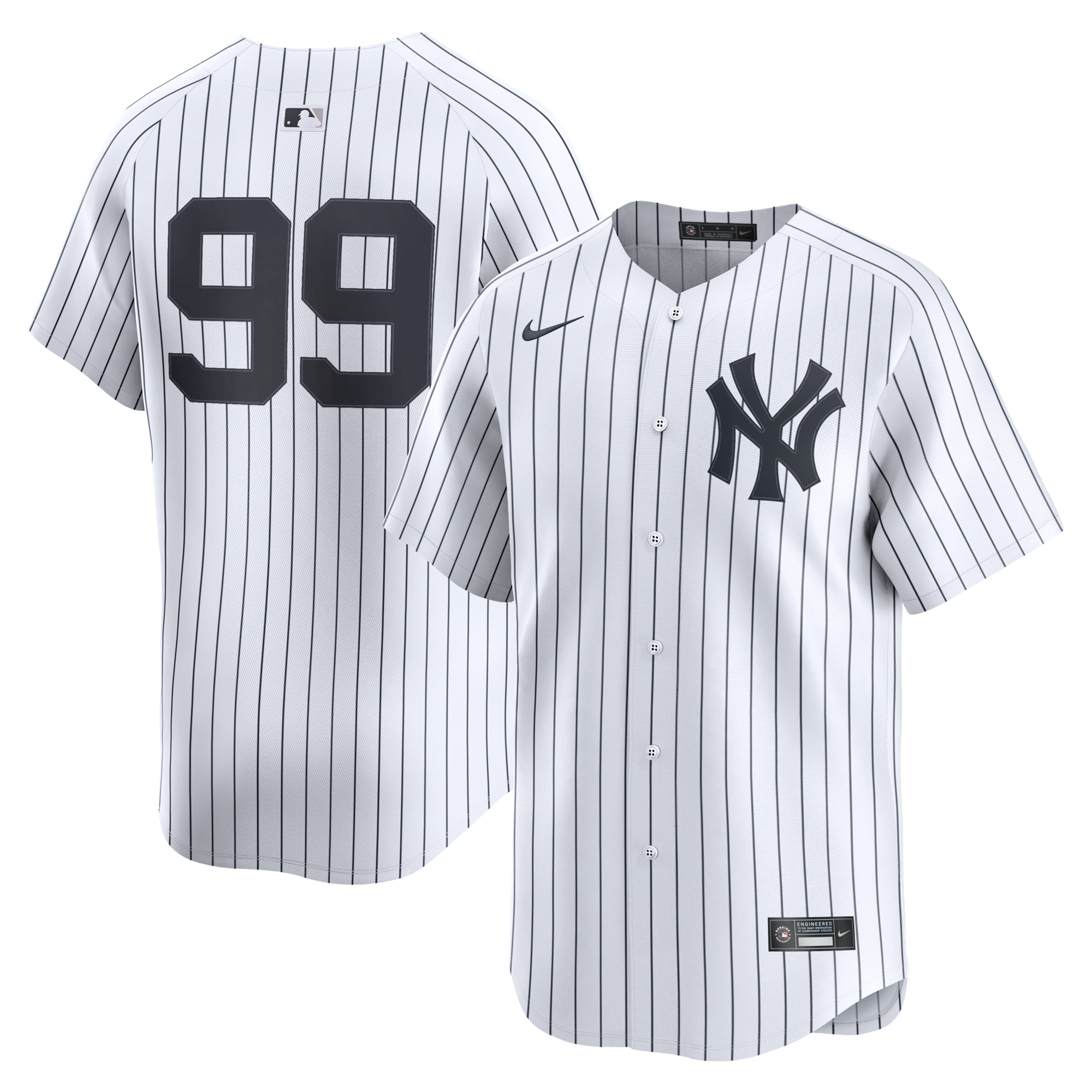 New York Yankees Aaron Judge Nike White Home Limited Player Jersey