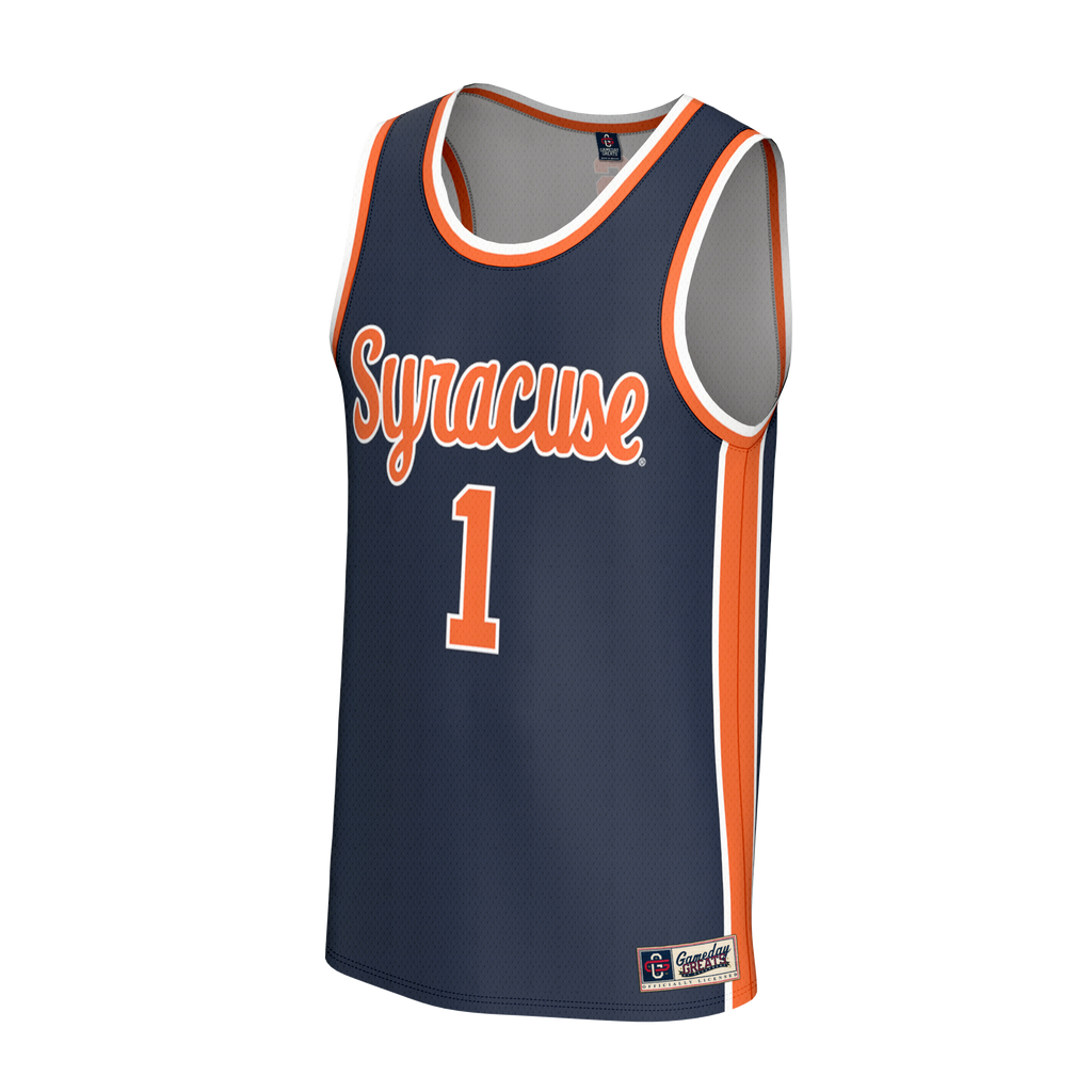 GameDay Greats Navy Syracuse Orange Lightweight Collegiate Basketball Fashion Jersey