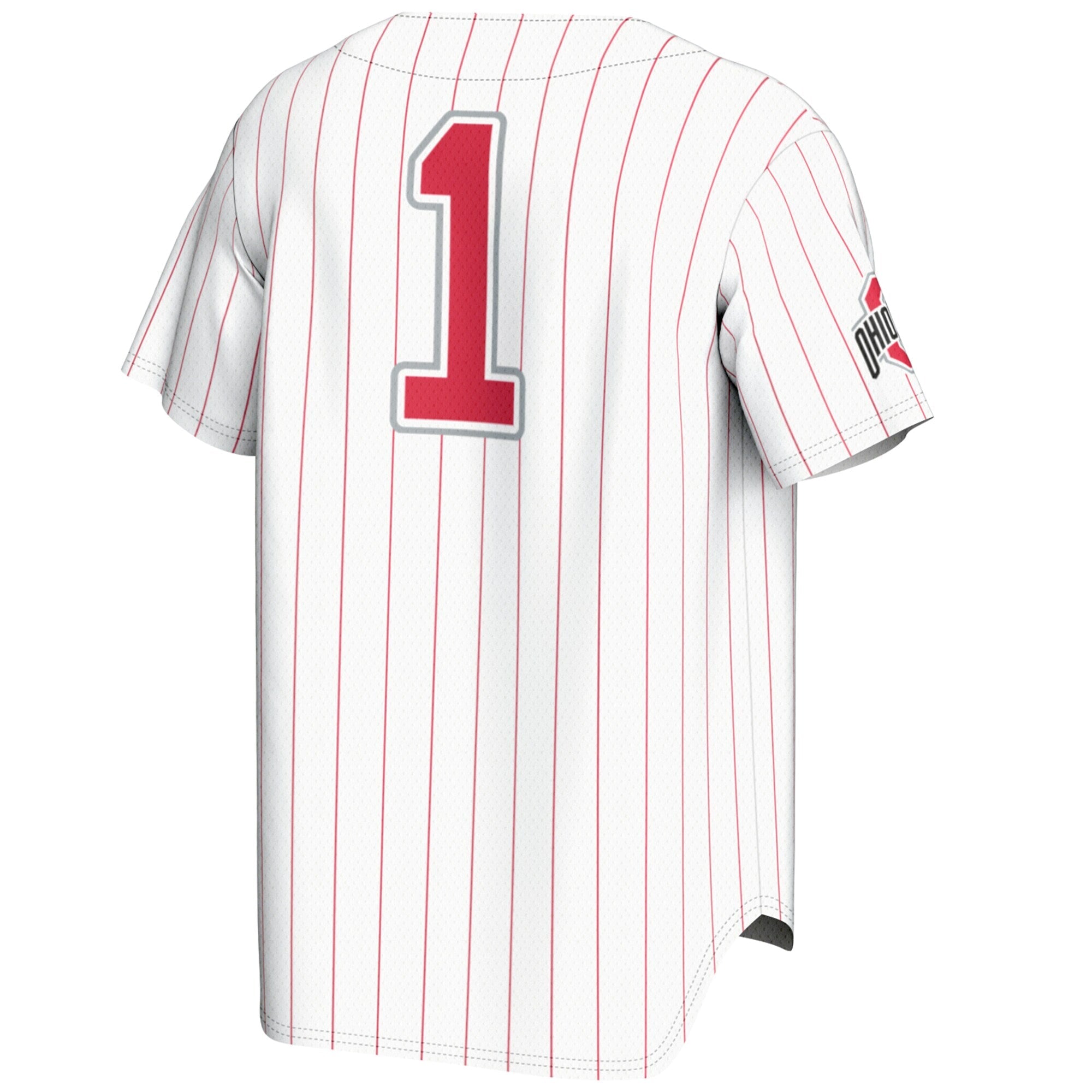 GameDay Greats #1 White Ohio State Buckeyes Lightweight Baseball Jersey