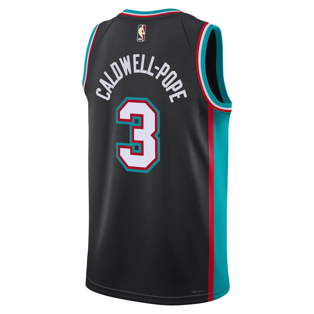 Memphis Grizzlies Nike Classic Edition Jersey - Black - Kentavious Caldwell-Pope