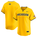 Nike Maize Michigan Wolverines Alternate Limited Baseball Jersey