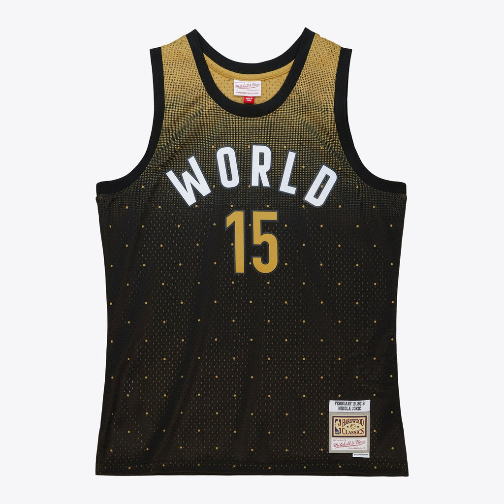 NBA Mitchell & Ness Nikola Jokic 2016 World Authentic Jersey All-Star - Black/Gold