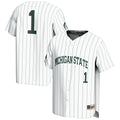 GameDay Greats #1 White Michigan State Spartans Lightweight Baseball Jersey