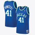 Dallas Mavericks Dirk Nowitzki 1998 Hardwood Classics Road Swingman Jersey By Mitchell & Ness - Royal -