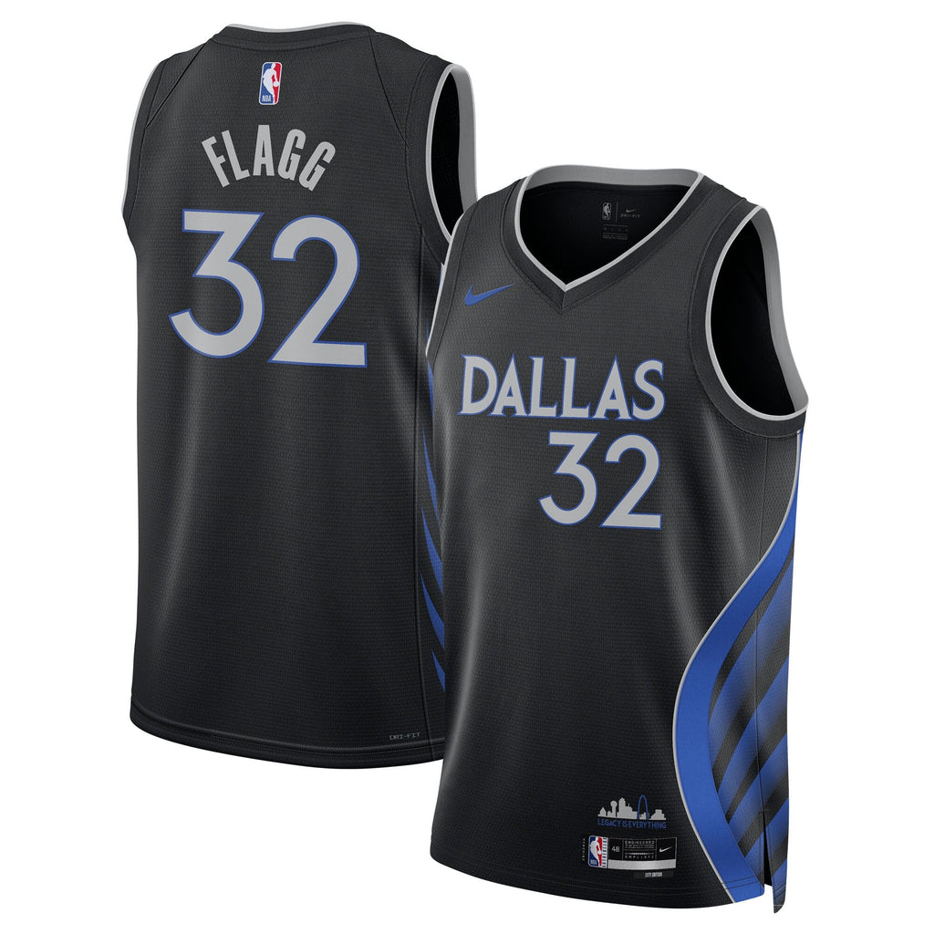 Dallas Mavericks Nike 2025/26 City Edition Swingman Jersey - Black - Cooper Flagg