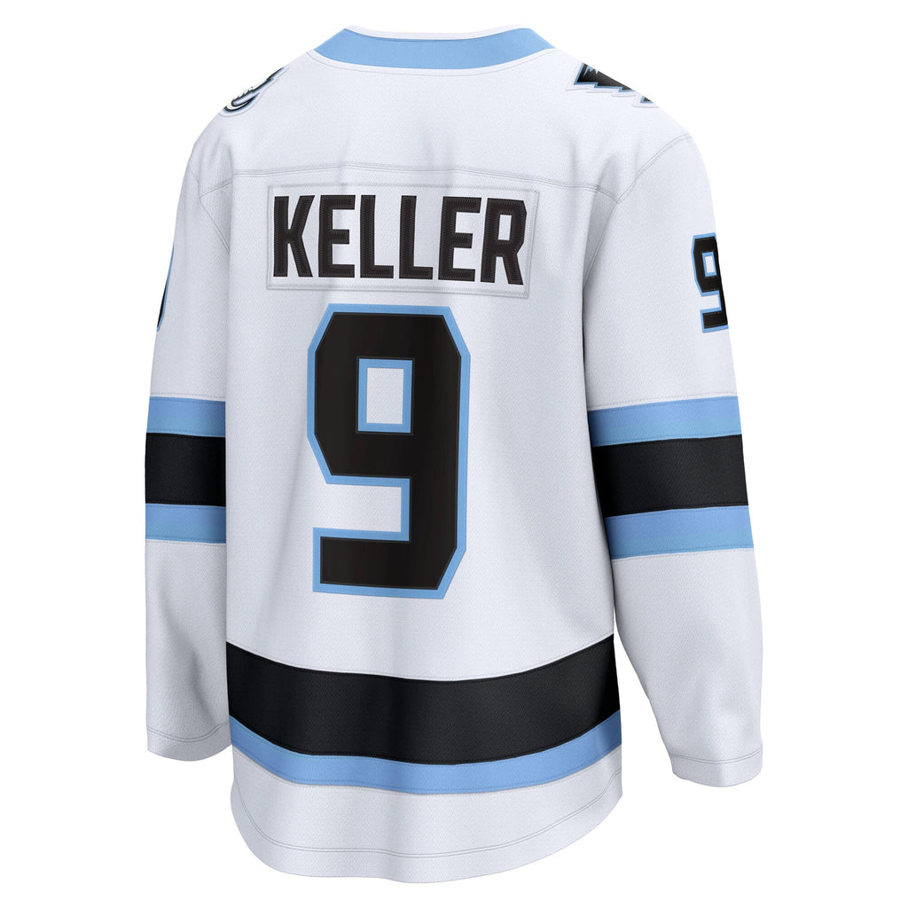 Utah Mammoth Clayton Keller Fanatics White Away Breakaway Player Jersey