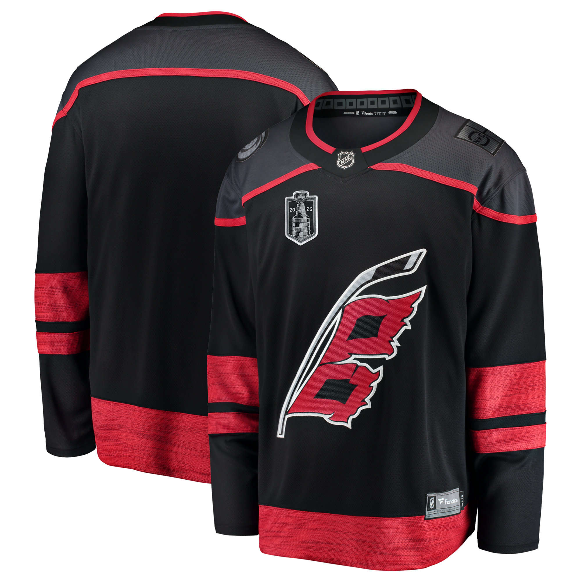 Carolina Hurricanes Fanatics Black 2026 Stanley Cup Final Home Breakaway Jersey
