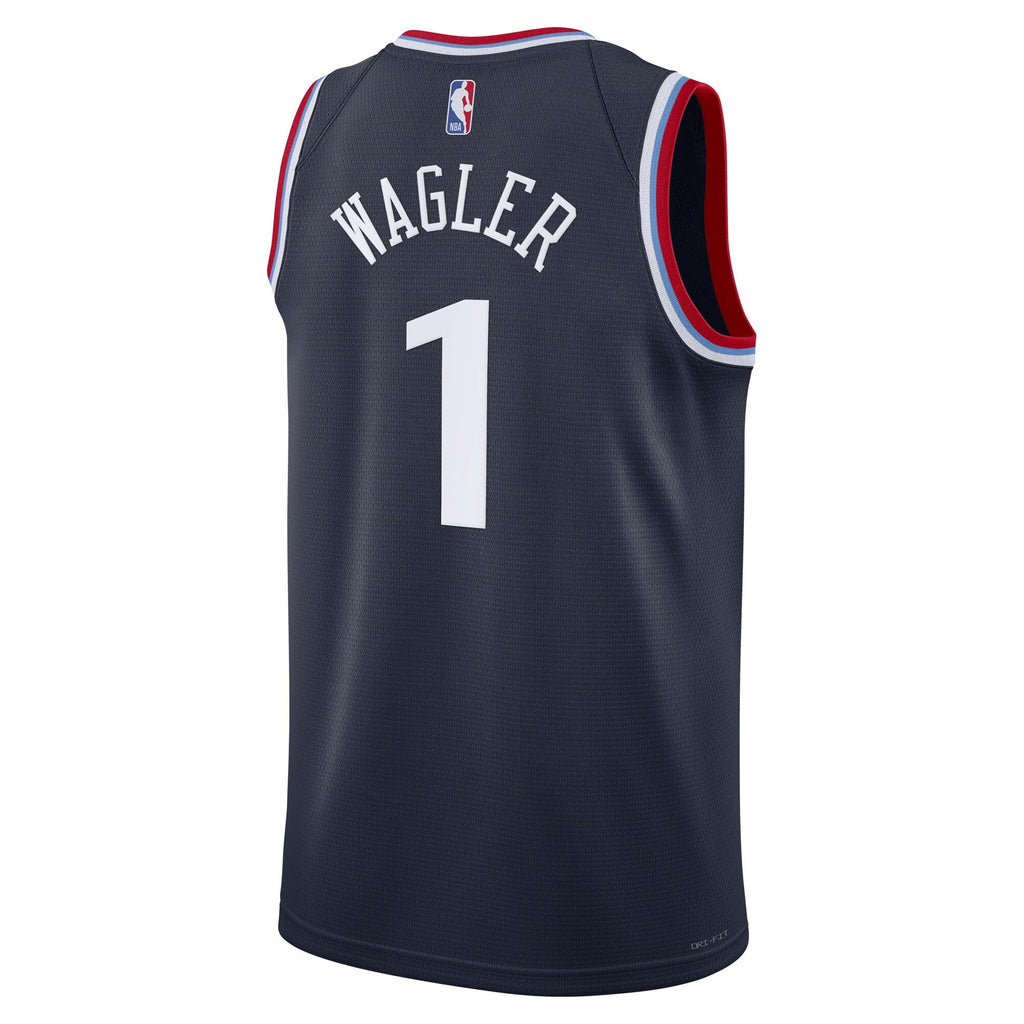 LA Clippers Nike Replica Icon Swingman Jersey - Navy - Keaton Wagler