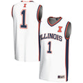 GameDay Greats #1 White Illinois Fighting Illini Lightweight Basketball Jersey