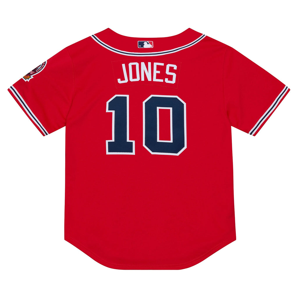 Atlanta Braves Chipper Jones Mitchell & Ness Red 2006 Cooperstown Collection Authentic Jersey
