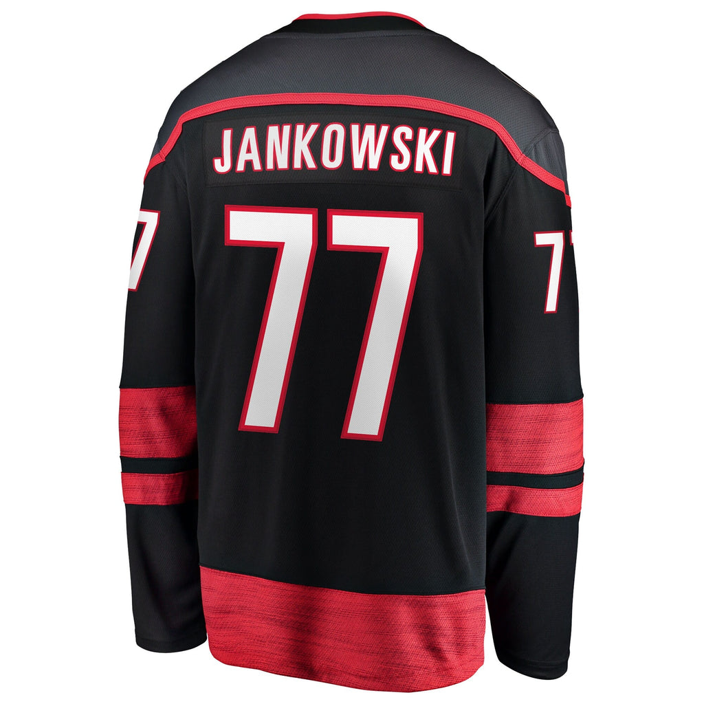 Carolina Hurricanes Mark Jankowski Fanatics Black Home Breakaway Jersey