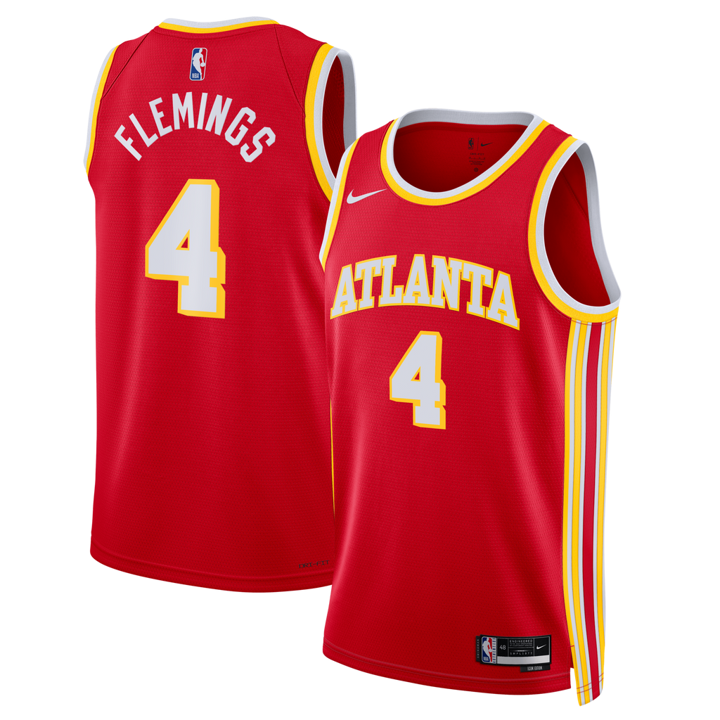 Atlanta Hawks Nike Icon Swingman Jersey - Red - Kingston Flemings