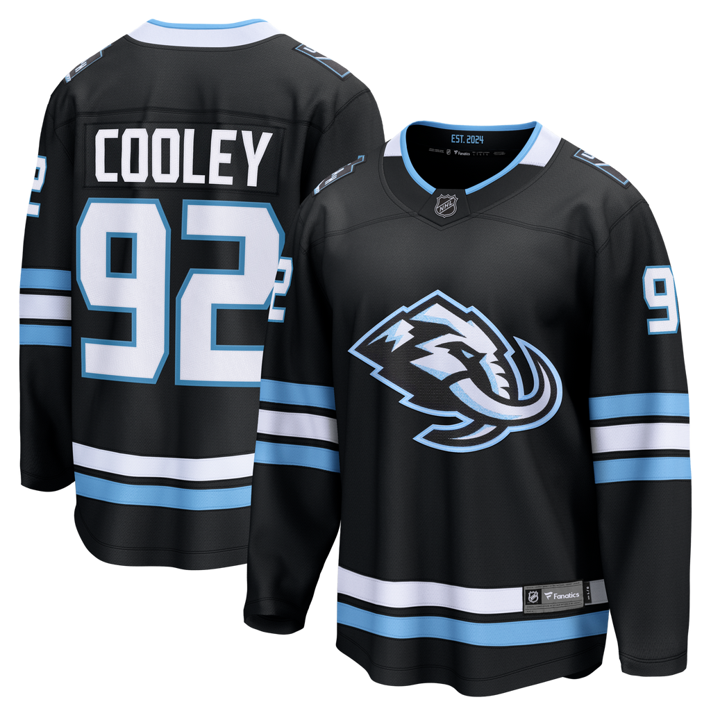 Utah Mammoth Logan Cooley Fanatics Black Home Breakaway Jersey