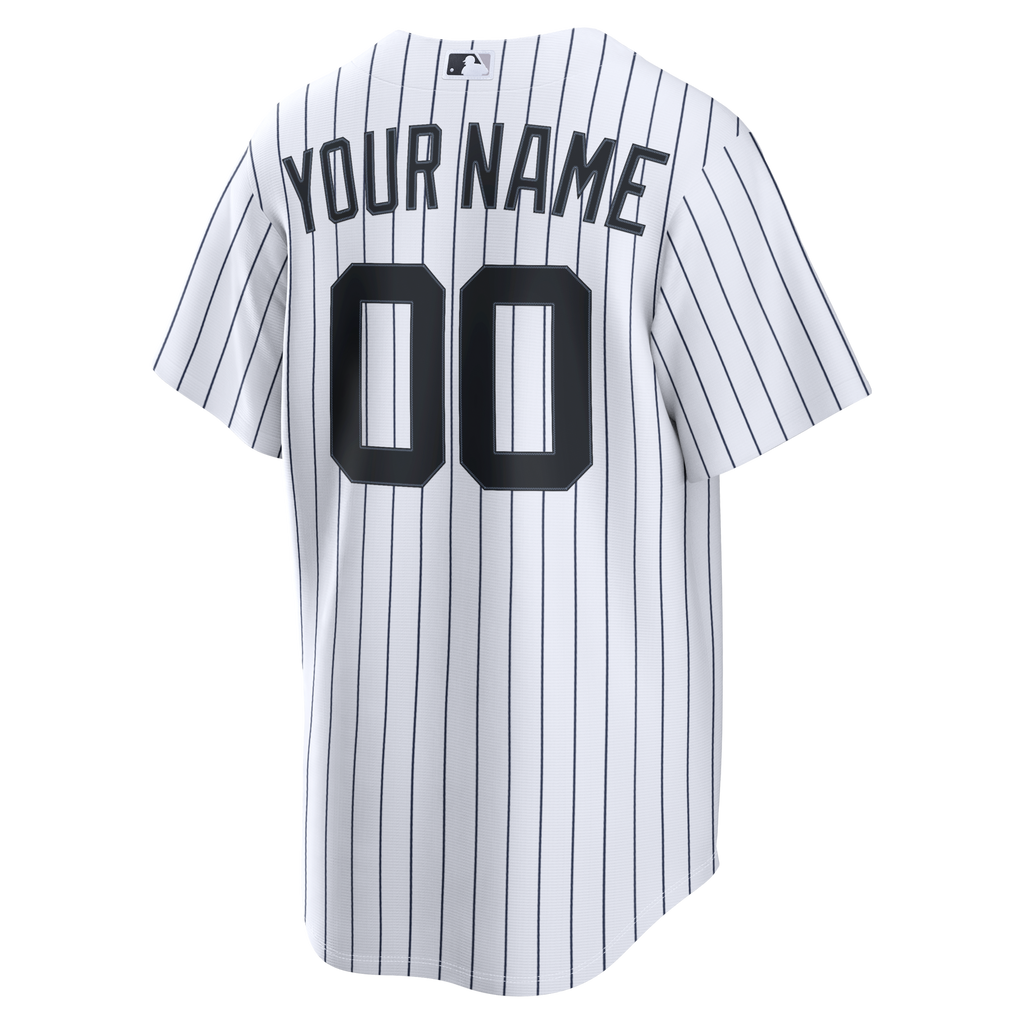New York Yankees Nike White Home Replica Custom Jersey