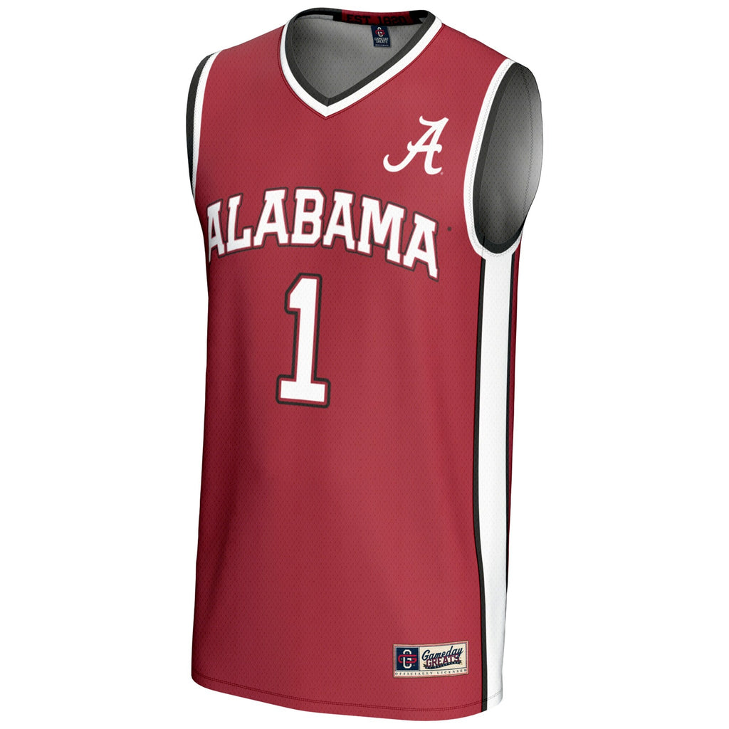 GameDay Greats #1 Crimson Alabama Crimson Tide Lightweight Basketball Jersey