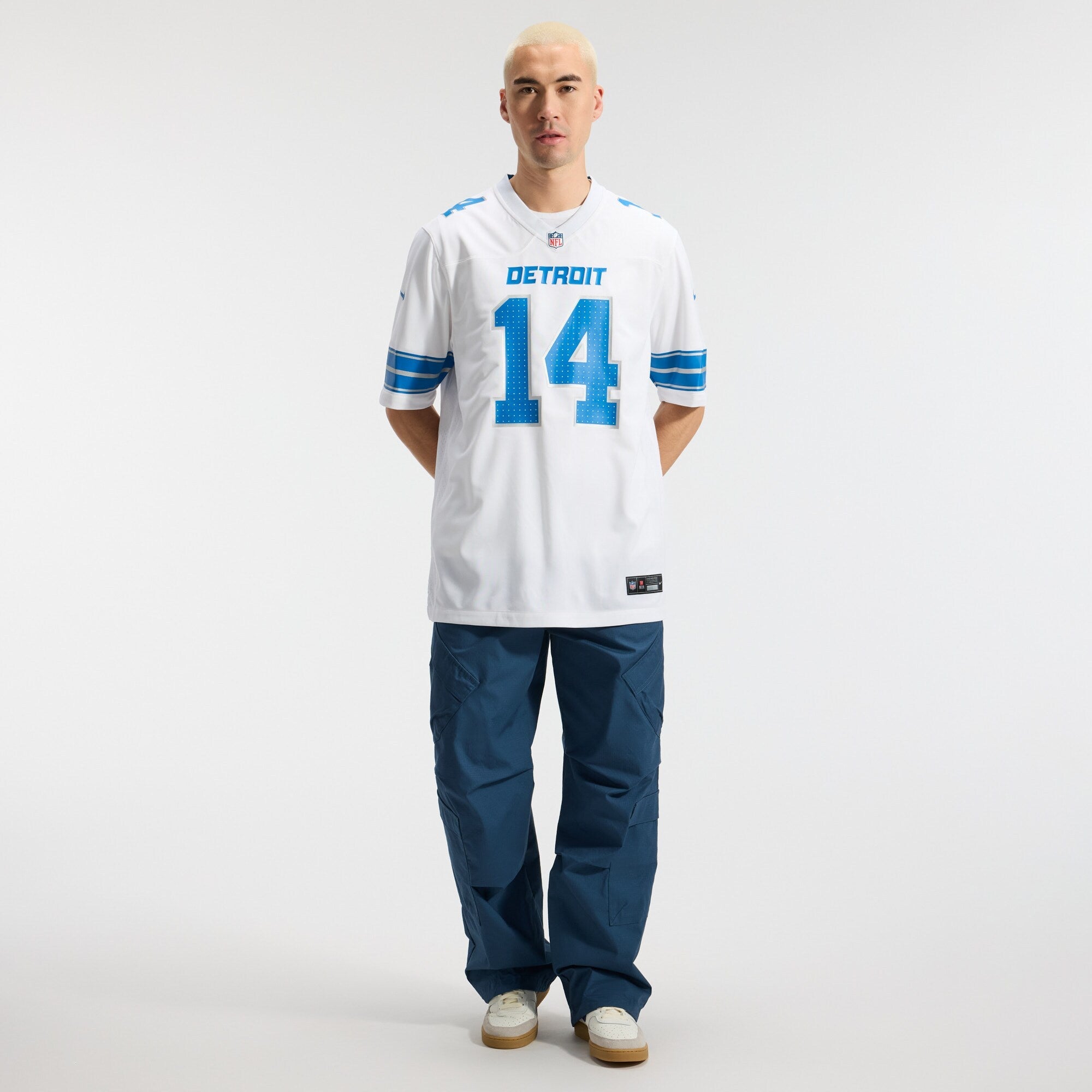 Detroit Lions Amon-Ra St. Brown Nike White Game Jersey