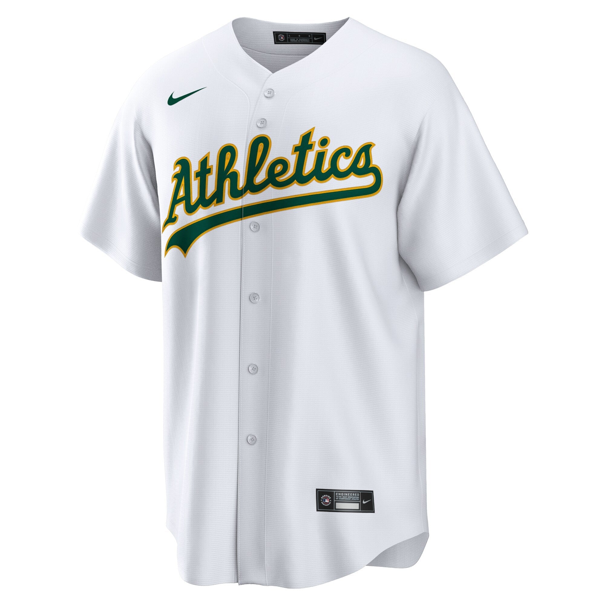 Athletics Seth Brown Nike White Home Replica Jersey